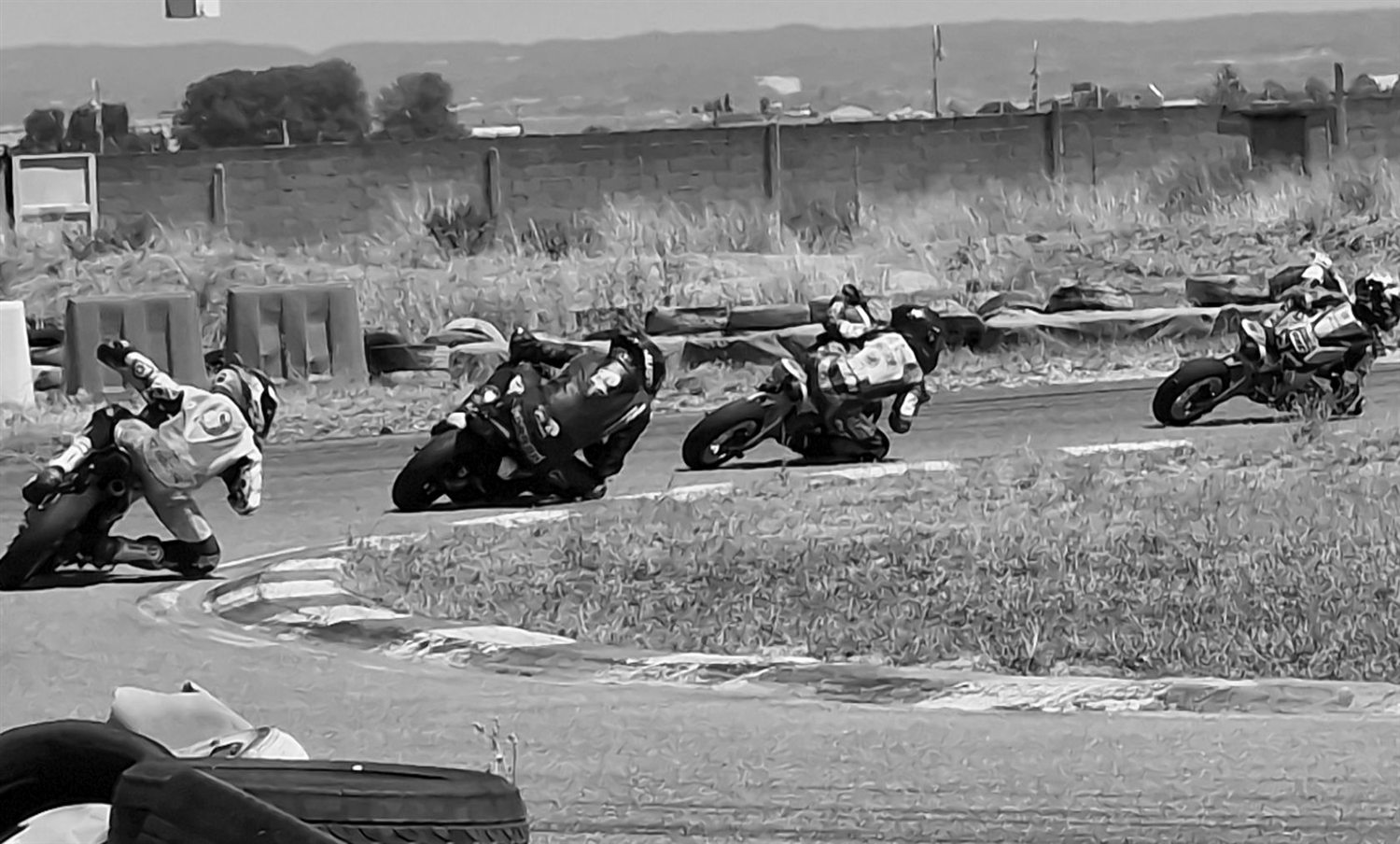Motorbike group activity at Zona Karting Juneda