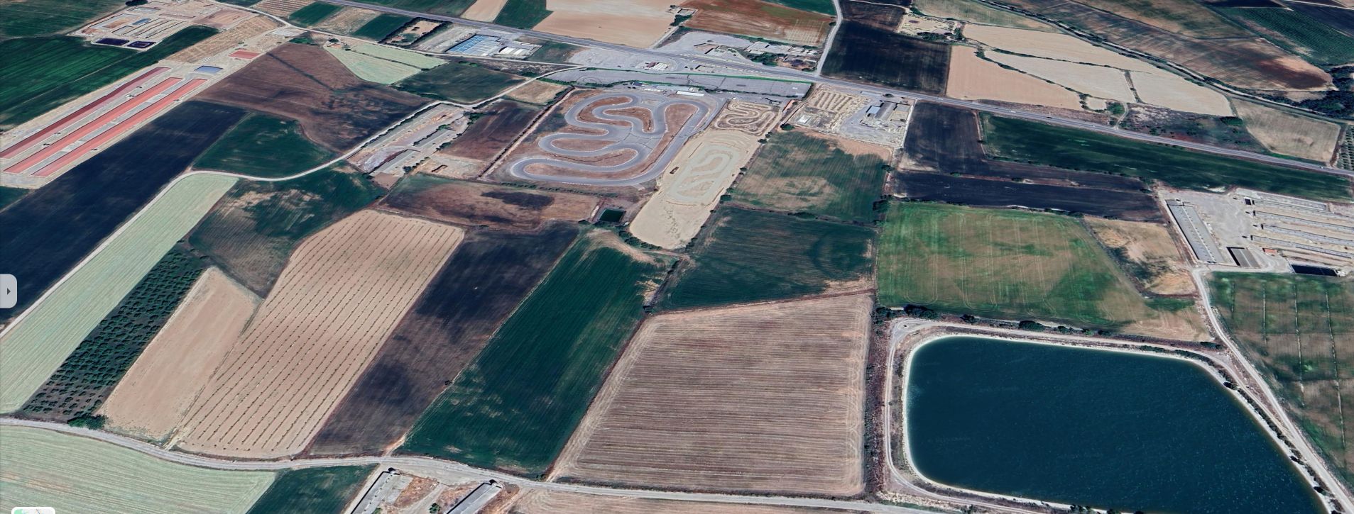 Current aerial view of Zona Karting Juneda