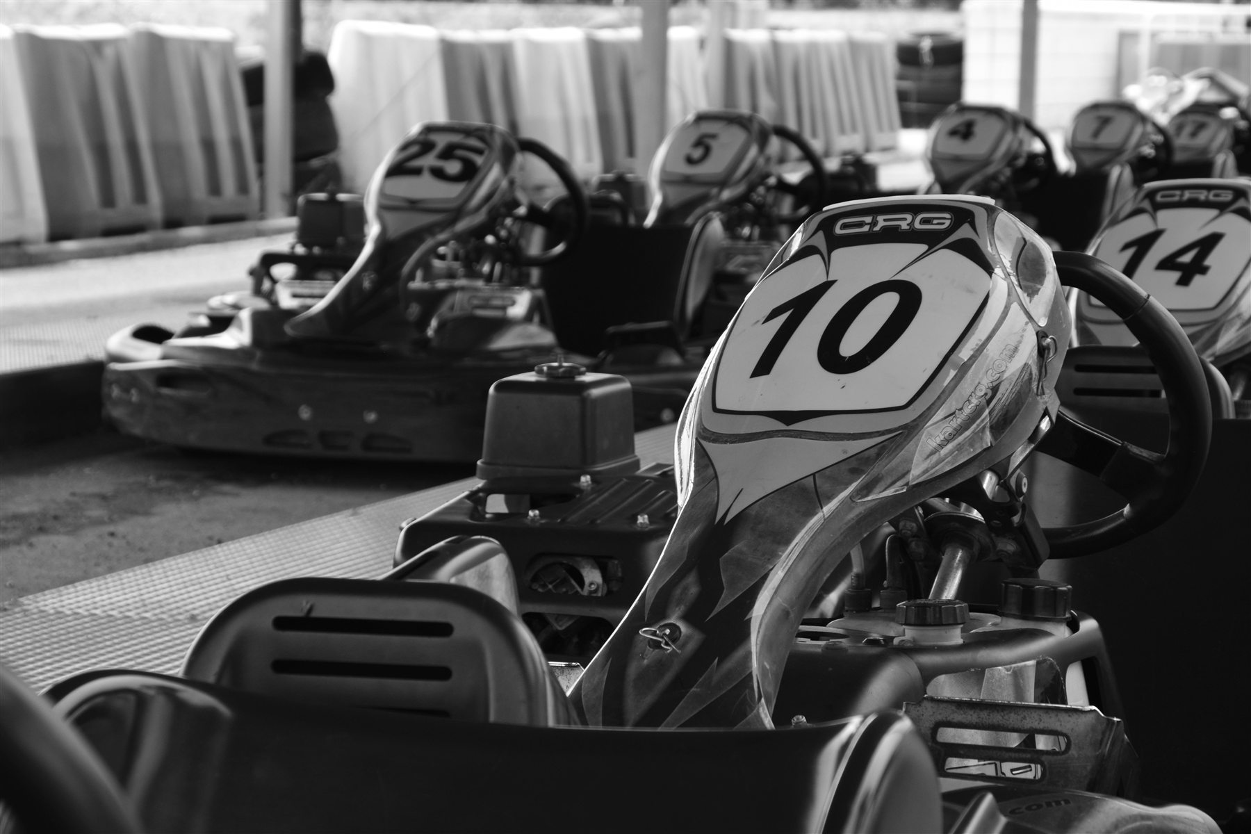Motorbike in action at Zona Karting Juneda circuit